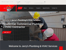 Tablet Screenshot of jerrysplumbingsc.com